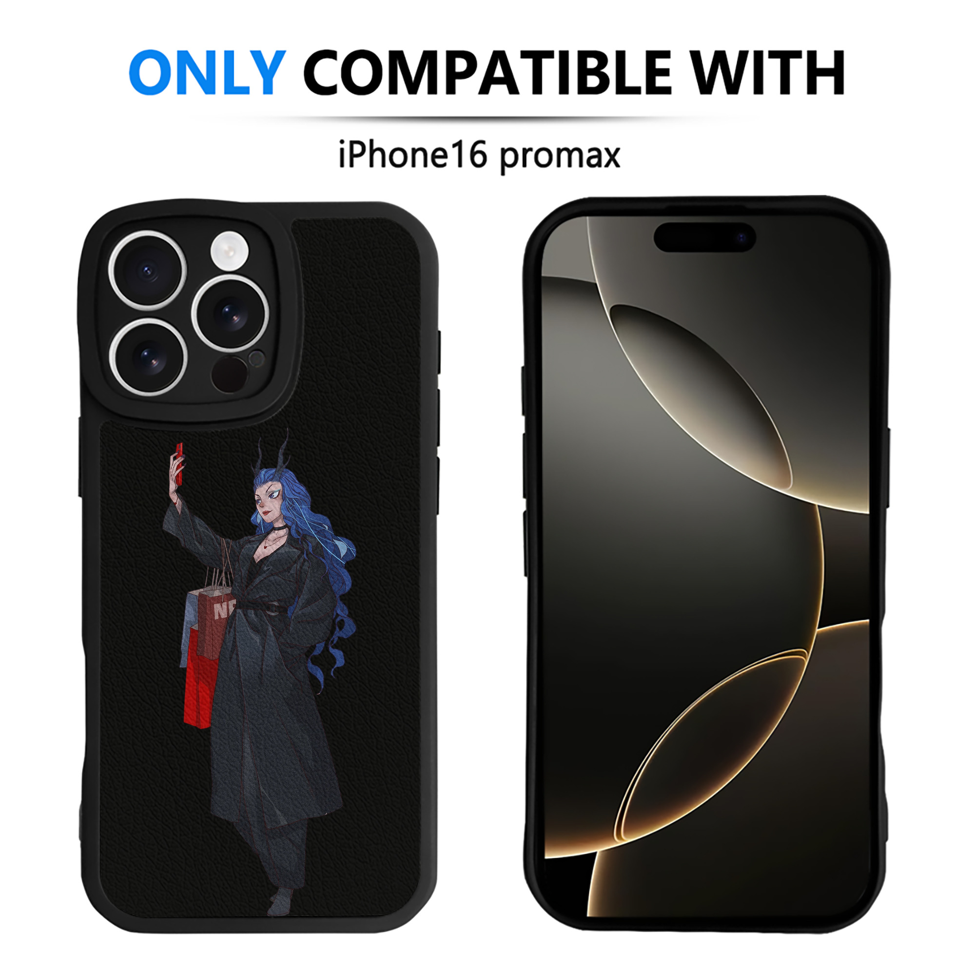 （画像用） Ne Zha 2 ナタ 魔童の大暴れ 【iPhone 16シリーズ対応】シリコンスマホケース（レザー調） 材質：シリコン